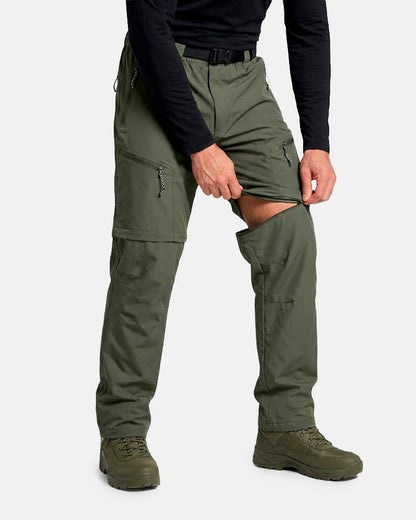 Convertible Waterproof Pants – Military Green