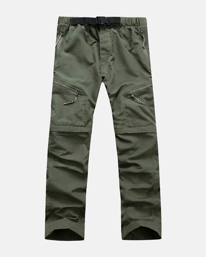 Convertible Waterproof Pants – Military Green