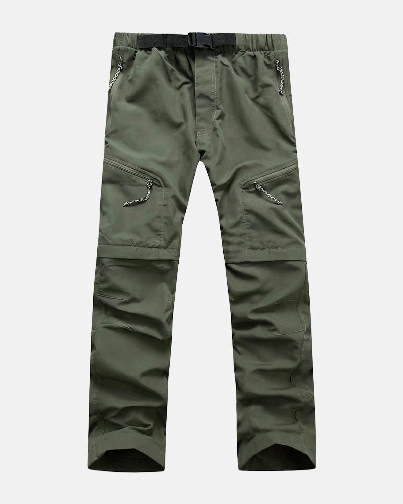 Convertible Waterproof Pants – Military Green